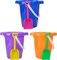 4E's Novelty 6 Pack Beach Buckets with Shovels Bulk – 7.5" Sand Buckets & Shovels for Sand & Outdoor Play